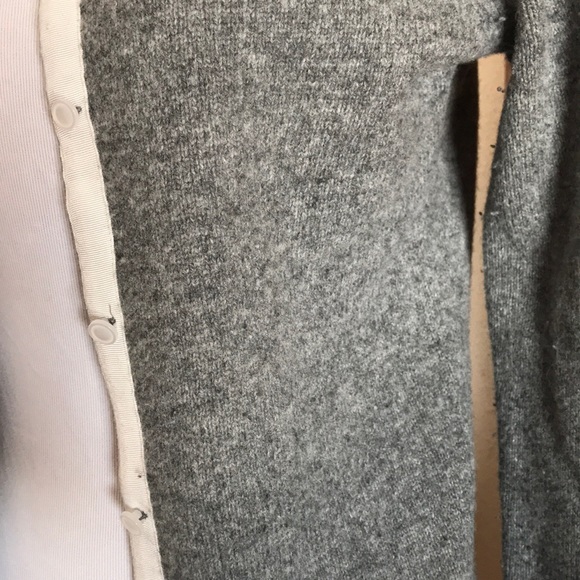 Vineyard Vines Grey Lambswool Cardigan Size XXS - Picture 3 of 5